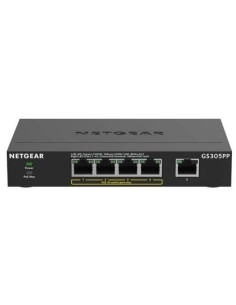 NETGEAR GS305PP No administrado Gigabit Ethernet (10 100 1000) Energía sobre Ethernet (PoE) Negro 2