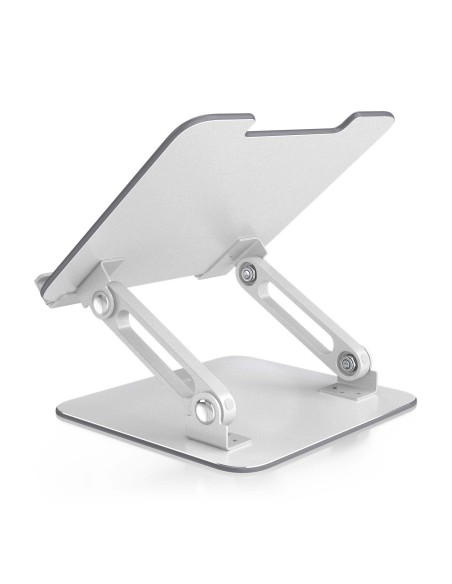 AISENS Soporte de Sobremesa 7-13 Ajustable Para Portatil   Tablet, Plata