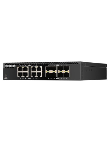 QNAP QSW-3216R-8S8T switch No administrado L2 10G Ethernet (100 1000 10000) Negro