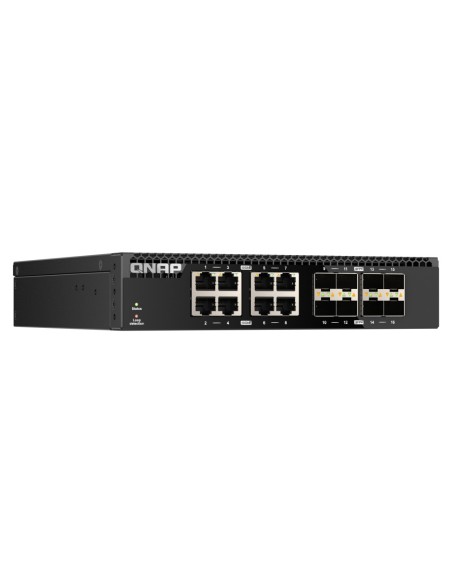 QNAP QSW-3216R-8S8T switch No administrado L2 10G Ethernet (100 1000 10000) Negro
