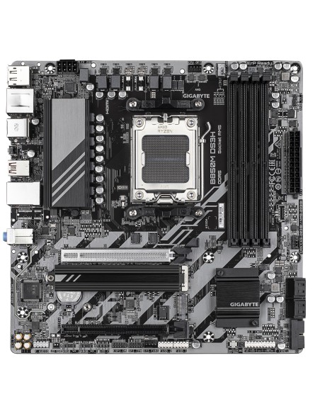 GIGABYTE B850M DS3H Placa Base - Procesadores AMD Ryzen Serie 9000, 16+2+2 fases VRM digitales, hasta 8200MHz DDR5 (OC), 1xPCIe GIGABYTE B850M DS3H Placa Base - Procesadores AMD Ryzen Serie 9000, 16+2+2 fases VRM digitales, hasta 8200MHz DDR5 (OC), 1xPCIe