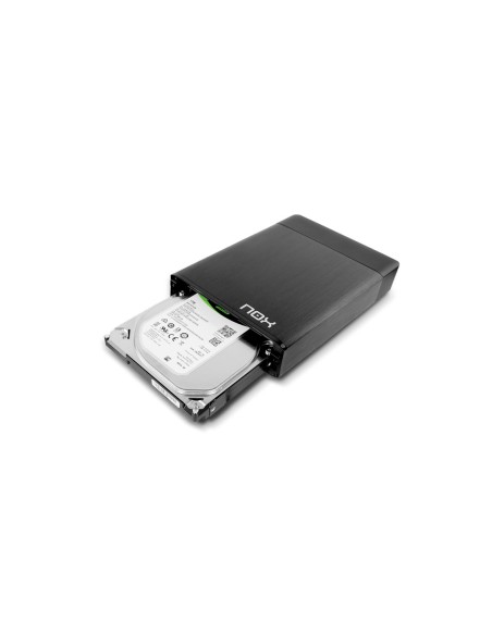 NOX Lite 3.5 Carcasa de disco duro SSD Negro 3.5"