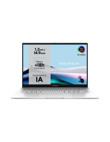 ASUS Zenbook 14 OLED UX3405CA-PZ195W - Ordenador Portátil 14" WQXGA+ 120Hz (Intel Core Ultra 9 285H, 32GB RAM, 1TB SSD, Arc