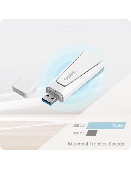 D-Link Wi-Fi 6 AX1800 USB 3.0 Dongle WLAN 1800 Mbit s