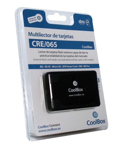 CoolBox CRE-065 lector de tarjeta USB 2.0 Negro