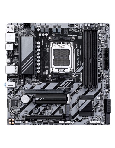 GIGABYTE B840M DS3H Placa base - Procesadores AMD Ryzen 9000, VRM de 8+2+2 fases, hasta 8200 MHz DDR5, 2xPCIe 4.0 M.2, LAN