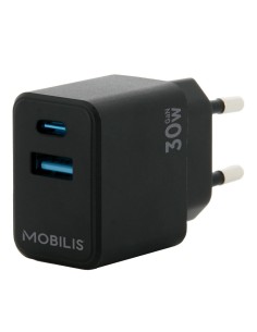 Mobilis 001362 cargador de dispositivo móvil Universal Negro Corriente alterna Auto