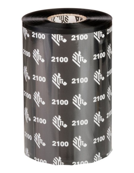 Zebra 2100 High-Performance Wax cinta térmica 450 m Negro