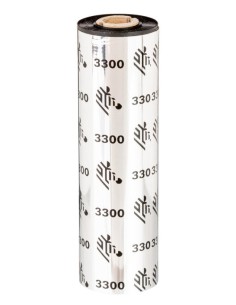Zebra 3300 Wax  Resin cinta térmica 74 m Negro
