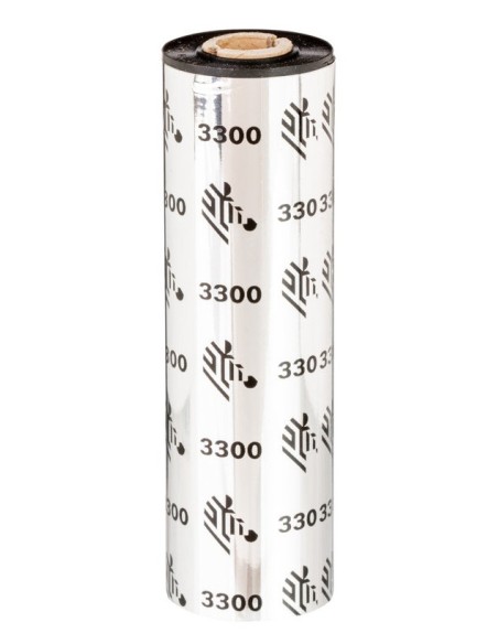 Zebra 3300 Wax  Resin cinta térmica 74 m Negro