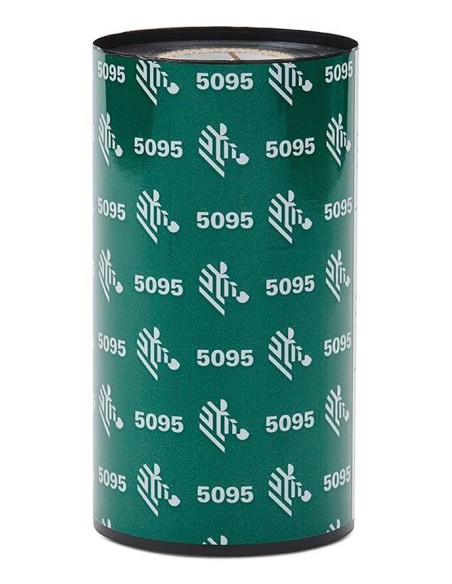Zebra 5095 Resin cinta térmica 450 m Negro