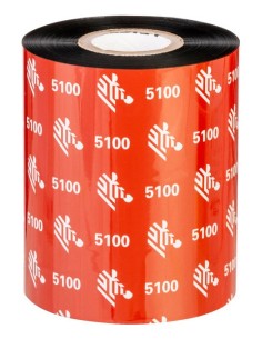 Zebra 5100 Resin cinta térmica 450 m Negro