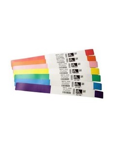 Zebra Z-Band UltraSoft Rojo, Blanco Pulsera de hospital