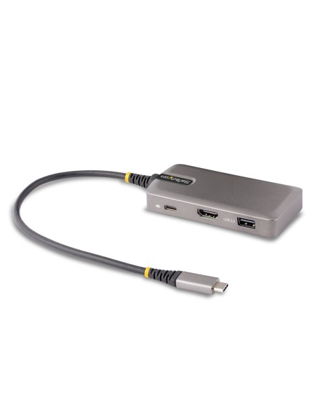 StarTech.com Adaptador Multipuertos USB-C - Docking Station USB Tipo C HDMI 4K60 - Hub Ladrón USB 3.0 de 3 Puertos - Entrega de StarTech.com Adaptador Multipuertos USB-C - Docking Station USB Tipo C HDMI 4K60 - Hub Ladrón USB 3.0 de 3 Puertos - Entrega de