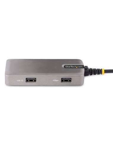 StarTech.com Adaptador Multipuertos USB-C - Docking Station USB Tipo C HDMI 4K60 - Hub Ladrón USB 3.0 de 3 Puertos - Entrega de