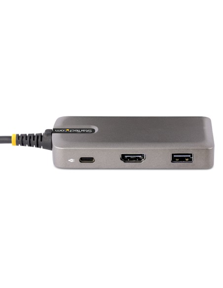 StarTech.com Adaptador Multipuertos USB-C - Docking Station USB Tipo C HDMI 4K60 - Hub Ladrón USB 3.0 de 3 Puertos - Entrega de StarTech.com Adaptador Multipuertos USB-C - Docking Station USB Tipo C HDMI 4K60 - Hub Ladrón USB 3.0 de 3 Puertos - Entrega de