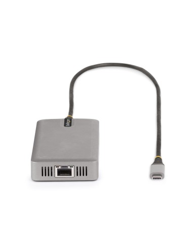 StarTech.com Adaptador Multipuertos USB-C para 3 Monitores - 4K 60Hz Doble + HDMI y DisplayPort 4K 30Hz - Hub USB de 3 Puertos