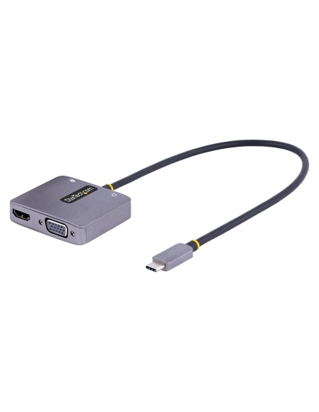 StarTech.com Adaptador de Vídeo USB C, Adaptador Multipuertos USB Tipo C a HDMI VGA con Salida de Audio de 3,5mm, HDR 4K a StarTech.com Adaptador de Vídeo USB C, Adaptador Multipuertos USB Tipo C a HDMI VGA con Salida de Audio de 3,5mm, HDR 4K a