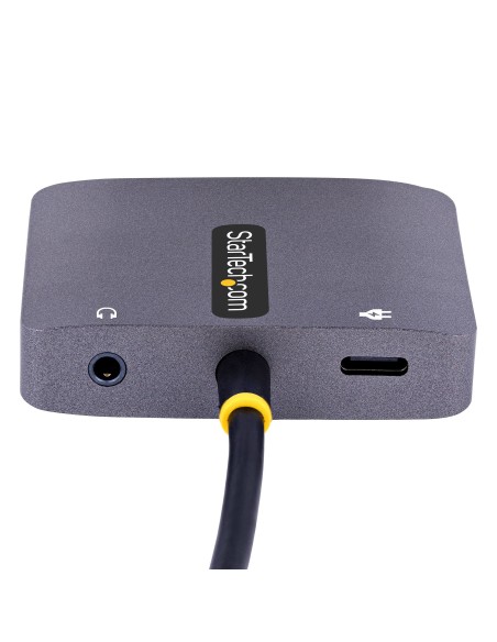 StarTech.com Adaptador de Vídeo USB C, Adaptador Multipuertos USB Tipo C a HDMI VGA con Salida de Audio de 3,5mm, HDR 4K a StarTech.com Adaptador de Vídeo USB C, Adaptador Multipuertos USB Tipo C a HDMI VGA con Salida de Audio de 3,5mm, HDR 4K a