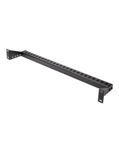 StarTech.com Barra 1U de Amarre Horizontal para Gestión de Cables en Rack - para Racks de 19" - Profundidad Ajustable - Guía 2