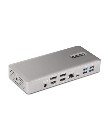 StarTech.com Docking Station Multipantalla Thunderbolt 4 - Dock para Dos, Tres o 4 Monitores - 2x HDMI 2x DP - Hub Ladrón 7x