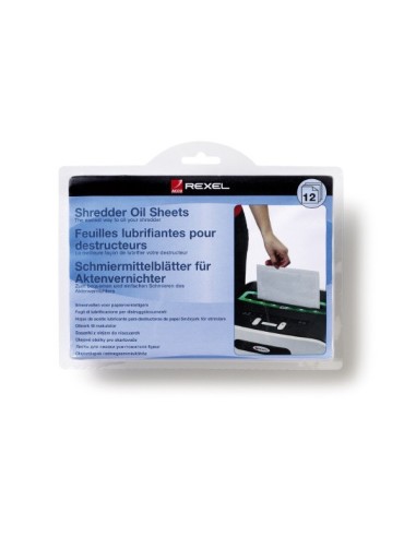 Rexel Láminas lubricantes para destructora (12)