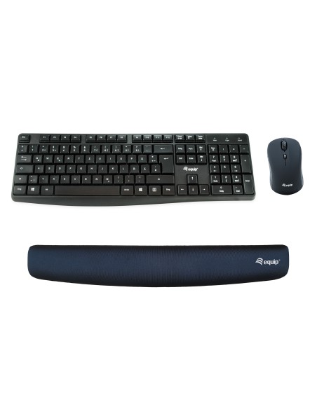 Equip Keyboard Wrist Rest descansa muñecas Espuma de memoria Negro