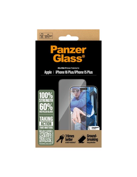 PanzerGlass PG Scrn iPhone 16 6.7Inch UWF Protector de pantalla Apple 1 pieza(s)