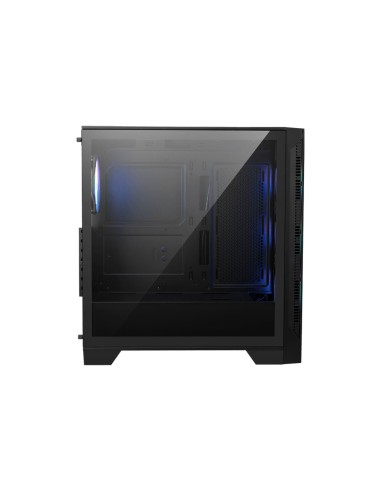 MSI MAG FORGE 320R AIRFLOW carcasa de ordenador Micro Torre Negro, Transparente
