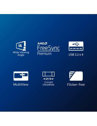 Philips E Line 346E2CUAE 00 pantalla para PC 86,4 cm (34") 3440 x 1440 Pixeles Wide Quad HD+ LCD Negro