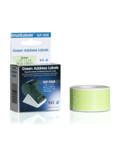 Seiko Instruments SLP-1GLB Verde Etiqueta para impresora autoadhesiva