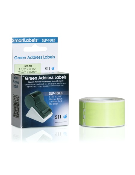 Seiko Instruments SLP-1GLB Verde Etiqueta para impresora autoadhesiva