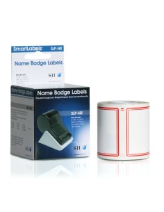Seiko Instruments SLP-NR Rojo, Blanco Etiqueta para impresora autoadhesiva