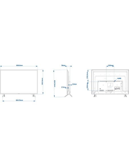 Philips 43HFL5114 12 Televisor 109,2 cm (43") Full HD Smart TV Wifi Negro 250 cd   m²