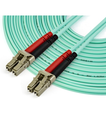StarTech.com Cable de 10m de Fibra Óptica Multimodo LC UPC a LC UPC OM4 - 50 125µm - Fibra LOMMF VCSEL - Redes de 100G - Cable StarTech.com Cable de 10m de Fibra Óptica Multimodo LC UPC a LC UPC OM4 - 50 125µm - Fibra LOMMF VCSEL - Redes de 100G - Cable