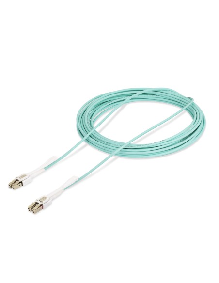 StarTech.com Cable de Fibra Óptica Multimodo LC a LC (UPC) OM4 de 10m - con Pestillos - 50 125µm - Redes de 100G - Resistente a StarTech.com Cable de Fibra Óptica Multimodo LC a LC (UPC) OM4 de 10m - con Pestillos - 50 125µm - Redes de 100G - Resistente a