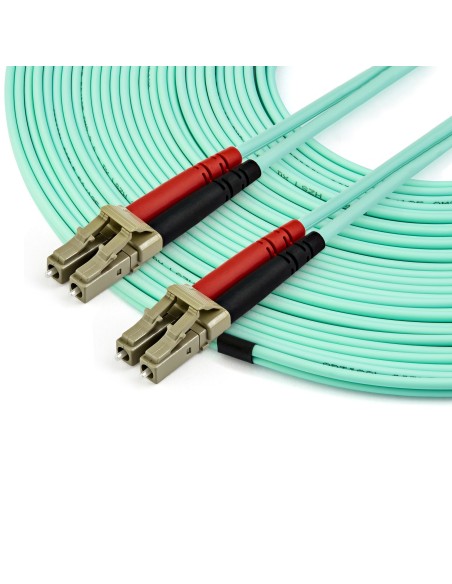 StarTech.com Cable de 1m de Fibra Óptica Multimodo LC UPC a LC UPC OM4 - 50 125µm - Fibra LOMMF VCSEL - Redes de 100G - Cable StarTech.com Cable de 1m de Fibra Óptica Multimodo LC UPC a LC UPC OM4 - 50 125µm - Fibra LOMMF VCSEL - Redes de 100G - Cable