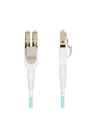 StarTech.com Cable de Fibra Óptica Multimodo Conmutable LC a LC (UPC) OM4 de 5m - 50 125µm - Redes de 100G - Low Insertion Loss