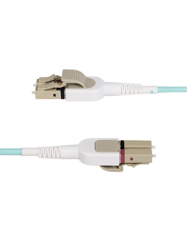 StarTech.com Cable de Fibra Óptica Multimodo Conmutable LC a LC (UPC) OM4 de 5m - 50 125µm - Redes de 100G - Low Insertion Loss