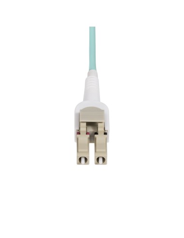 StarTech.com Cable de Fibra Óptica Multimodo Conmutable LC a LC (UPC) OM4 de 5m - 50 125µm - Redes de 100G - Low Insertion Loss