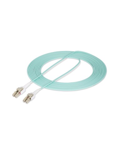StarTech.com Cable de Fibra Óptica Multimodo Conmutable LC a LC (UPC) OM4 de 5m - 50 125µm - Redes de 100G - Low Insertion Loss