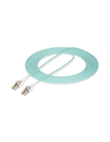 StarTech.com Cable de Fibra Óptica Multimodo Conmutable LC a LC (UPC) OM4 de 5m - 50 125µm - Redes de 100G - Low Insertion Loss StarTech.com Cable de Fibra Óptica Multimodo Conmutable LC a LC (UPC) OM4 de 5m - 50 125µm - Redes de 100G - Low Insertion Loss