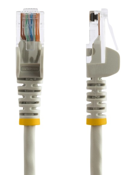StarTech.com Cable de Red de 10m Gris Cat5e Ethernet RJ45 sin Enganches