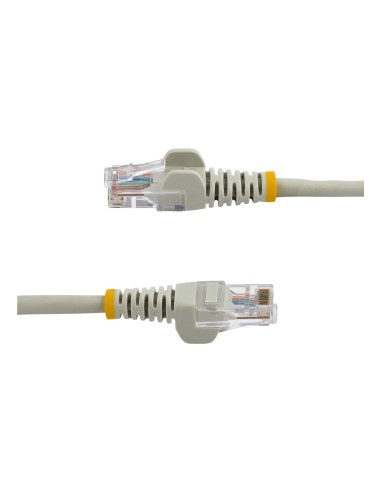 StarTech.com Cable de 1m Gris de Red Fast Ethernet Cat5e RJ45 sin Enganche - Cable Patch Snagless