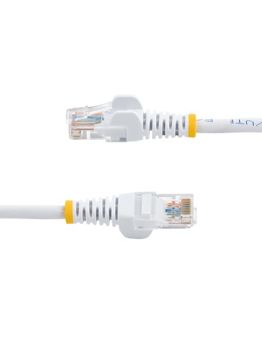 StarTech.com Cable de 1m Blanco de Red Fast Ethernet Cat5e RJ45 sin Enganche - Cable Patch Snagless