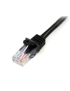 StarTech.com Cable de 2m Negro de Red Fast Ethernet Cat5e RJ45 sin Enganche - Cable Patch Snagless 2