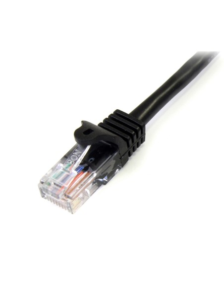 StarTech.com Cable de 2m Negro de Red Fast Ethernet Cat5e RJ45 sin Enganche - Cable Patch Snagless StarTech.com Cable de 2m Negro de Red Fast Ethernet Cat5e RJ45 sin Enganche - Cable Patch Snagless