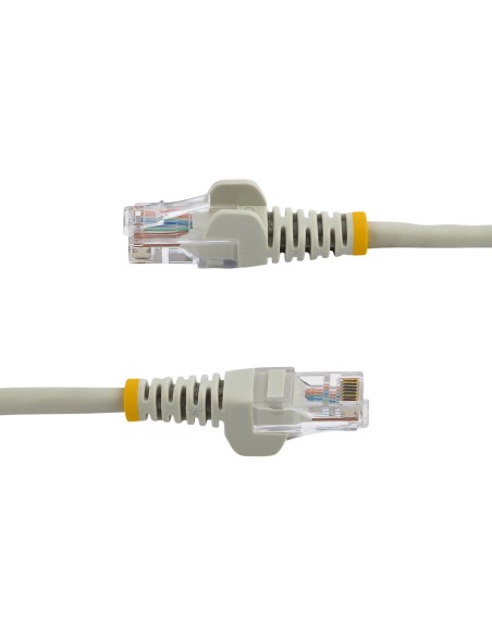 StarTech.com Cable de 2m Gris de Red Fast Ethernet Cat5e RJ45 sin Enganche - Cable Patch Snagless StarTech.com Cable de 2m Gris de Red Fast Ethernet Cat5e RJ45 sin Enganche - Cable Patch Snagless