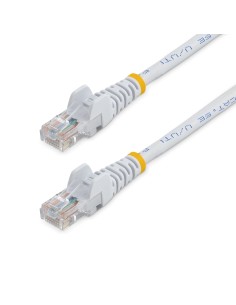 StarTech.com Cable de 2m Blanco de Red Fast Ethernet Cat5e RJ45 sin Enganche - Cable Patch Snagless