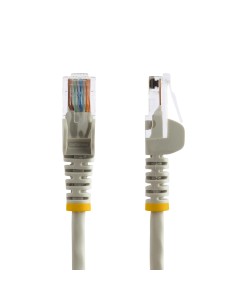 StarTech.com Cable de 3m Gris de Red Fast Ethernet Cat5e RJ45 sin Enganche - Cable Patch Snagless 2